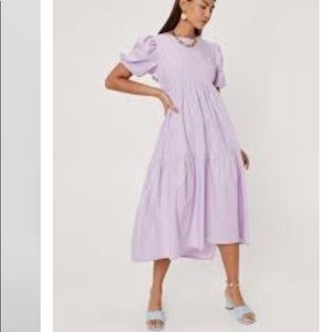 NastyGal puff sleeve dress
